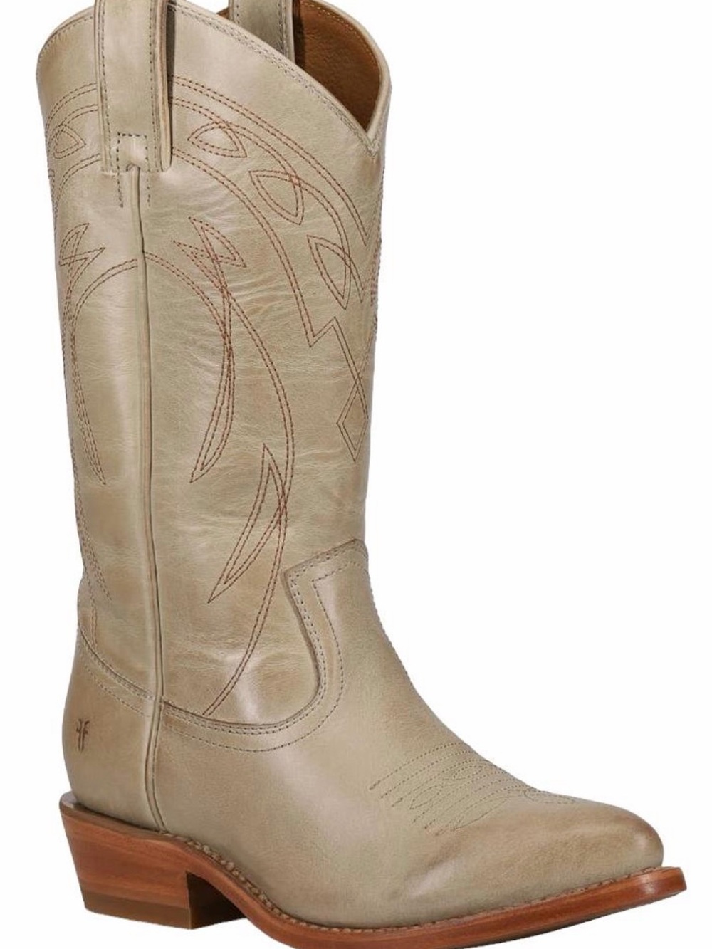 Frye Billy Pull On Deco Stitch cowboy boot size 9.5